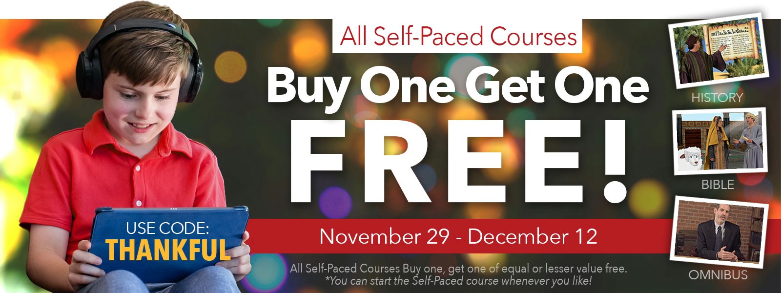 Buy One Get One Free Self-Paced Sale